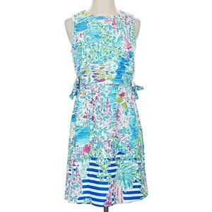 Women Lilly Pulitzer Marli Stretch Postcards From Positano Shift Dress Size 2